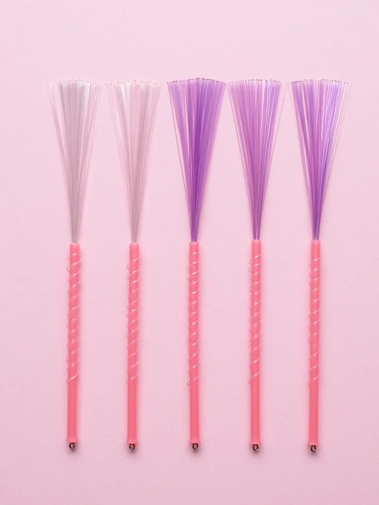 Gill stalk construction with silicone cord and fiber-optic strands