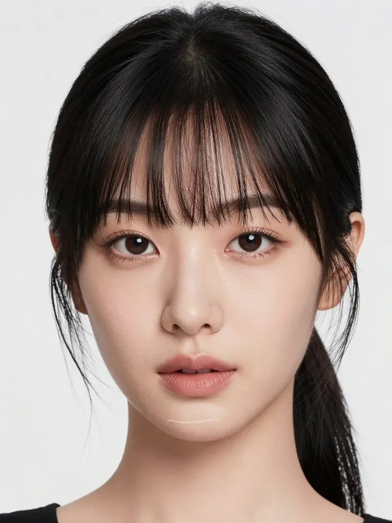 3. Wispy See-Through Bangs