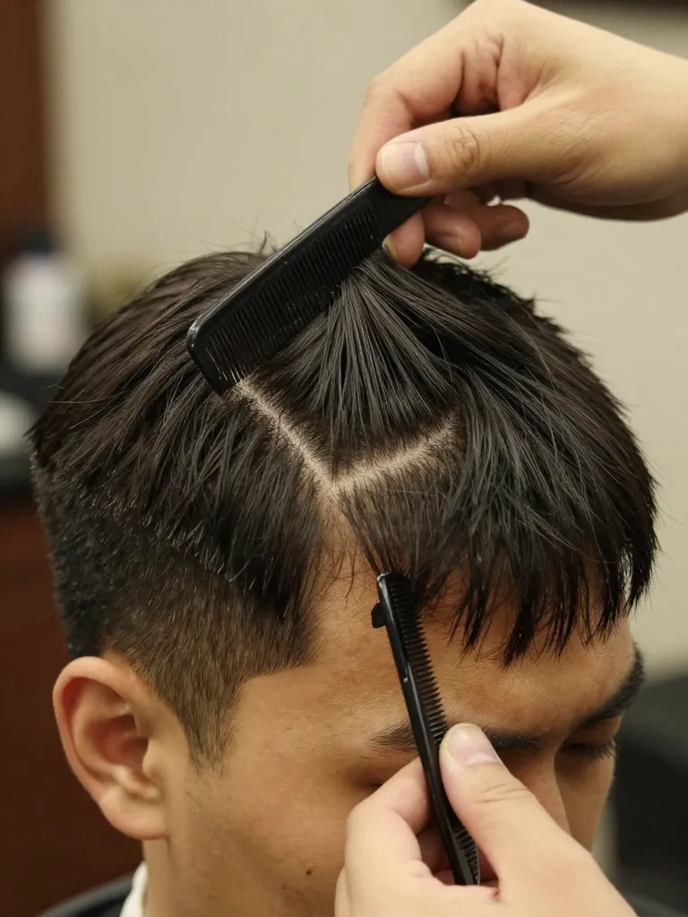 Step 2: Section the Bang Area