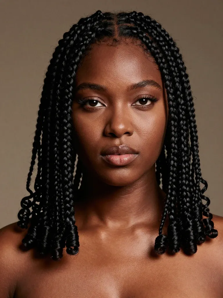 3. The Asymmetrical French Curl Bob