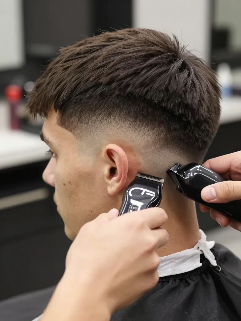 Step 2: Get the Burst Fade from a Barber - The Burst Fade Mullet