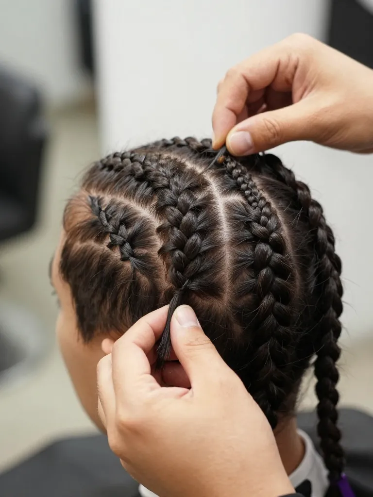 Step 3: Part and Braid — Natural Hair Technique Adjustments