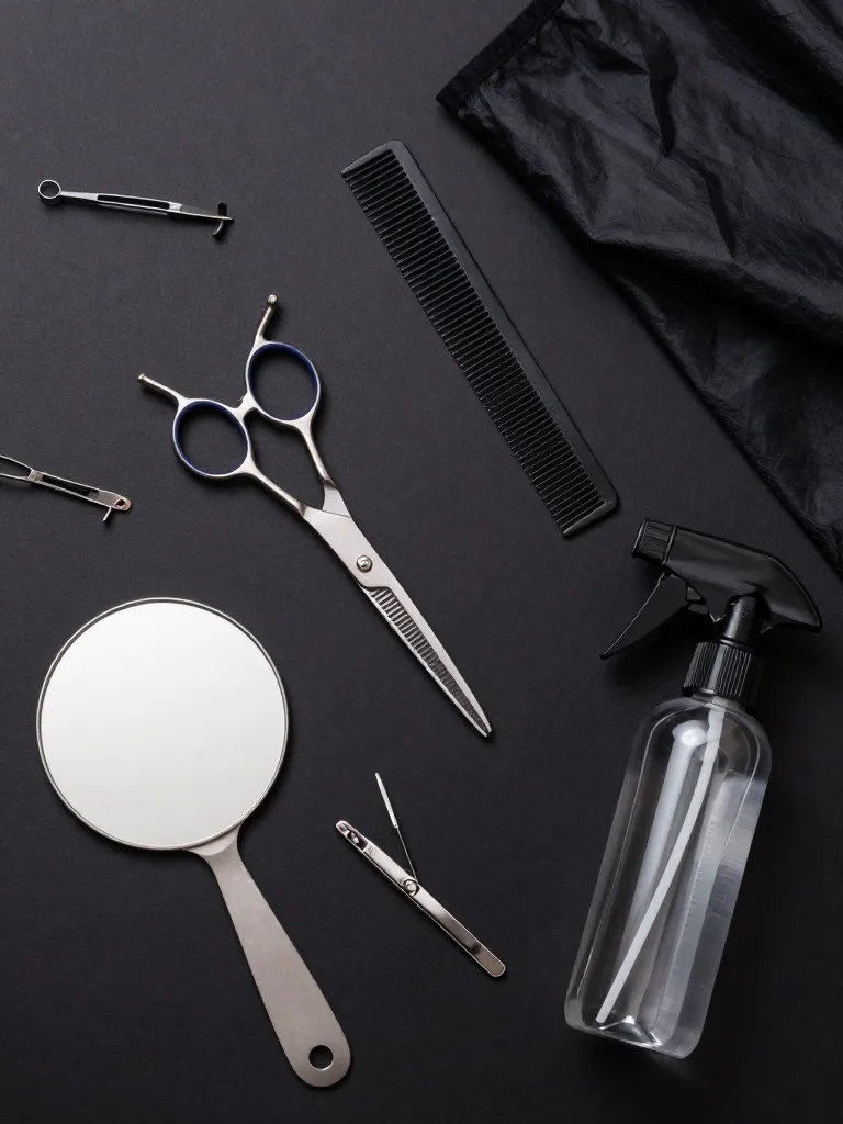 curtain-bangs-short-hair-tutorial step 1