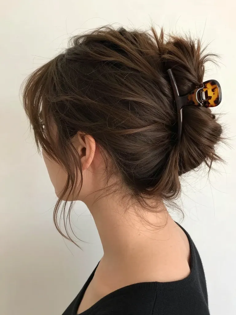 2. The Low Messy Bun with Face Framers