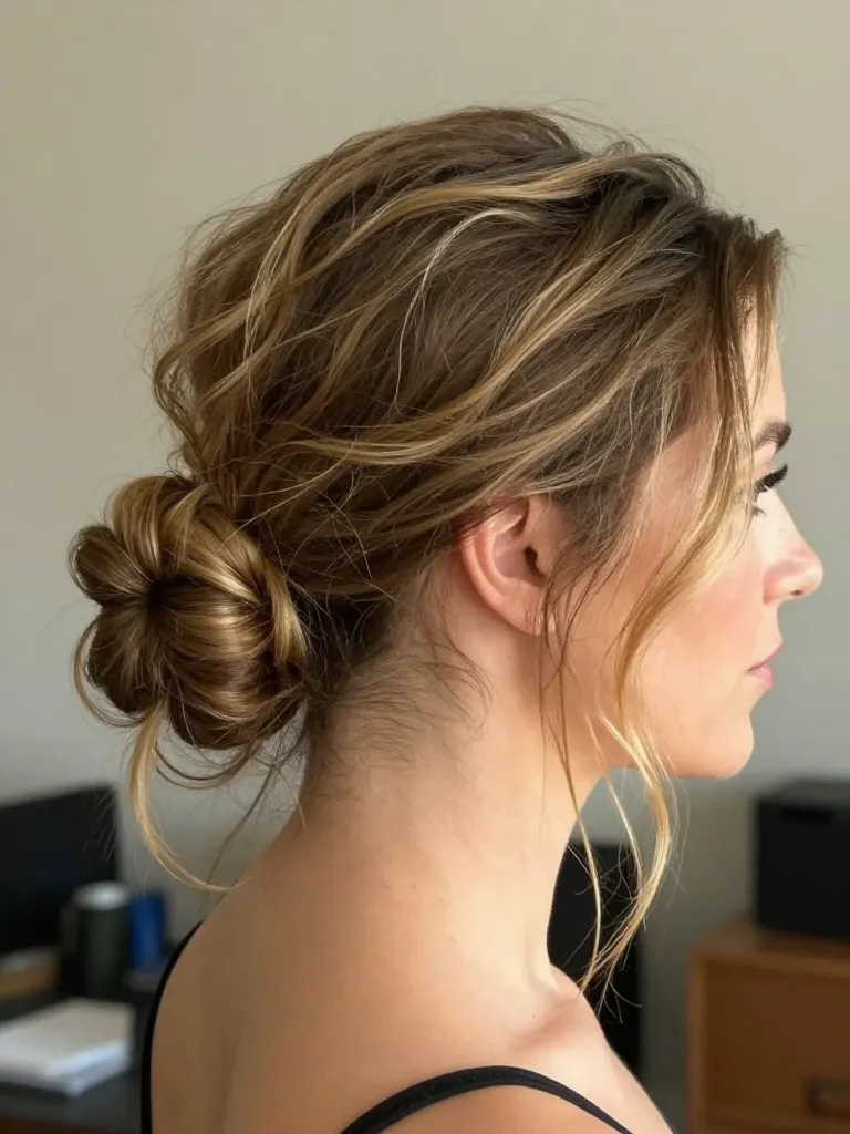 3. The Half-Up Bubble Ponytail