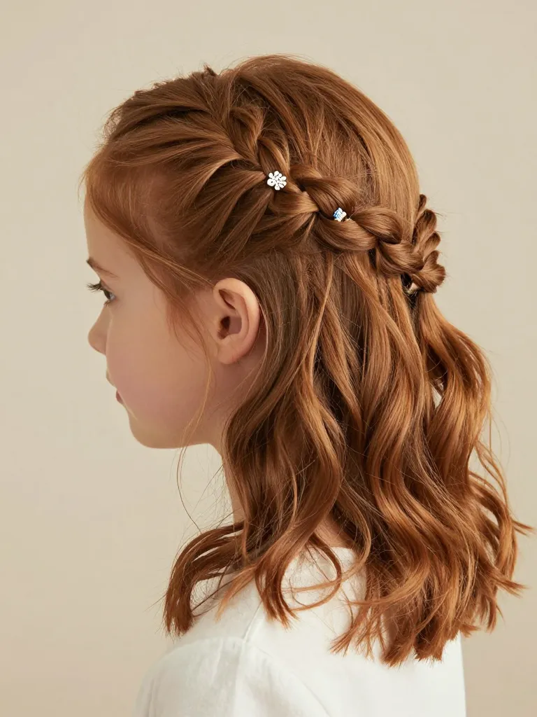 2. The Twisted Half-Up Crown