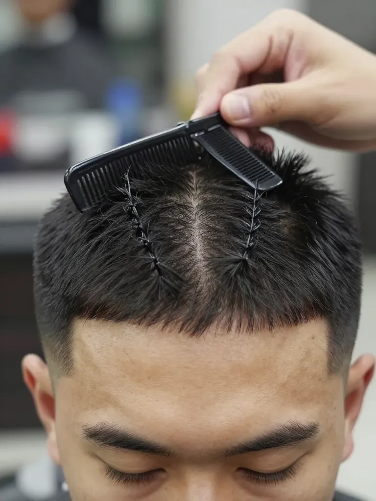 Step 1: Establish the Center Ridge and Section the Top