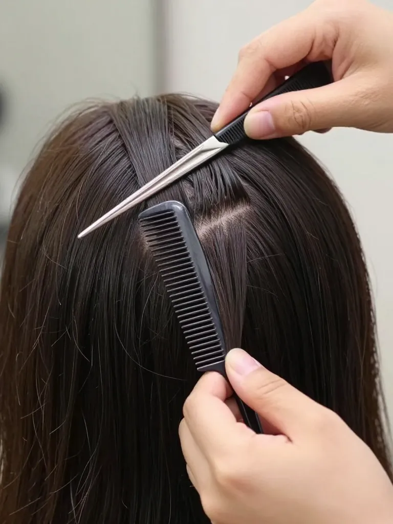 Step 1: Section the Front Triangle