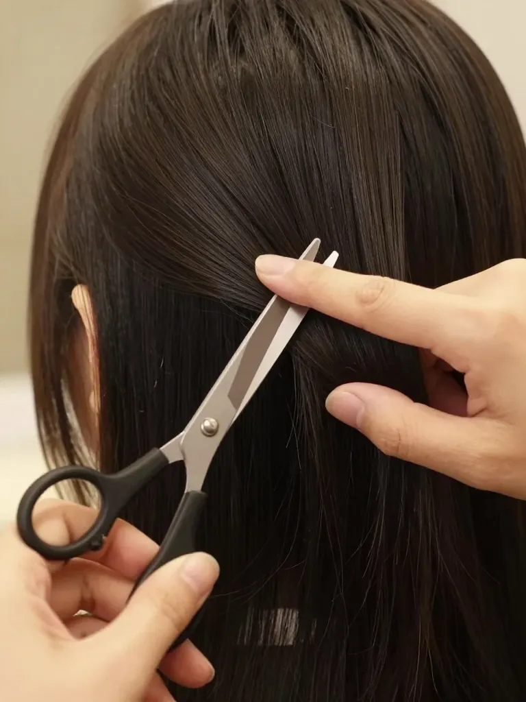 Step 3: Cut the Back Length First