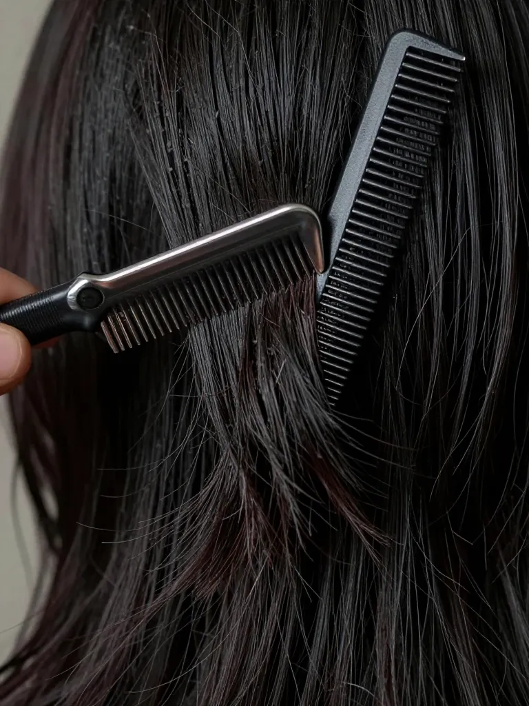 Step 5: Texturize with the Razor Comb