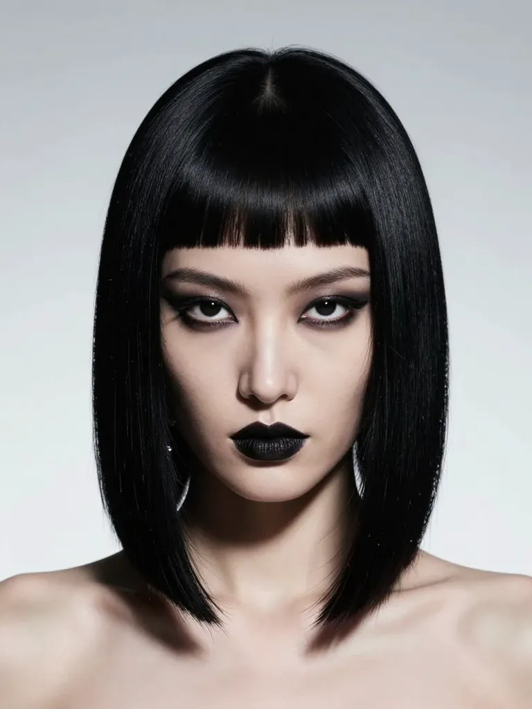 2. The Razor-Sharp Blunt Cut