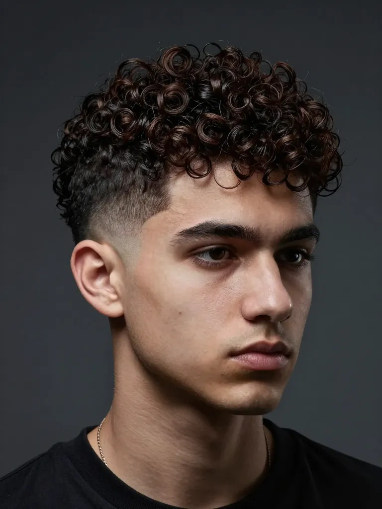 2. The Curly Undercut
