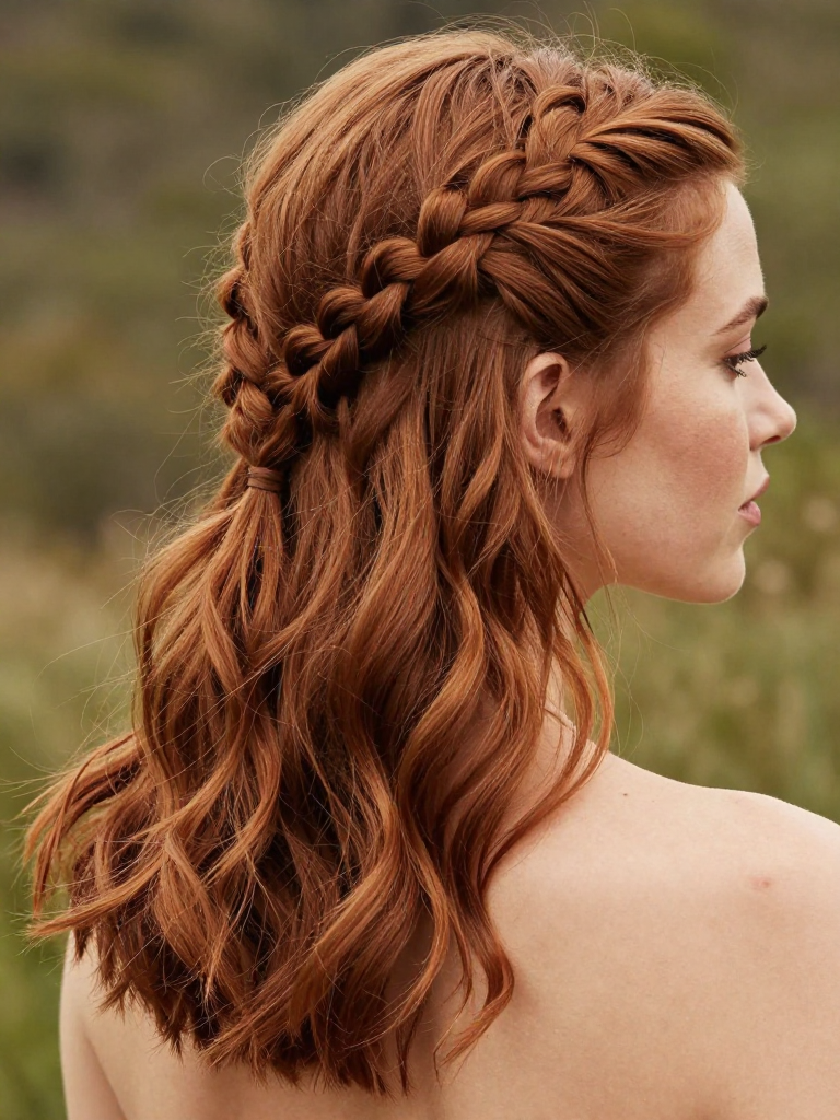 4. The Braided Half-Up Bob