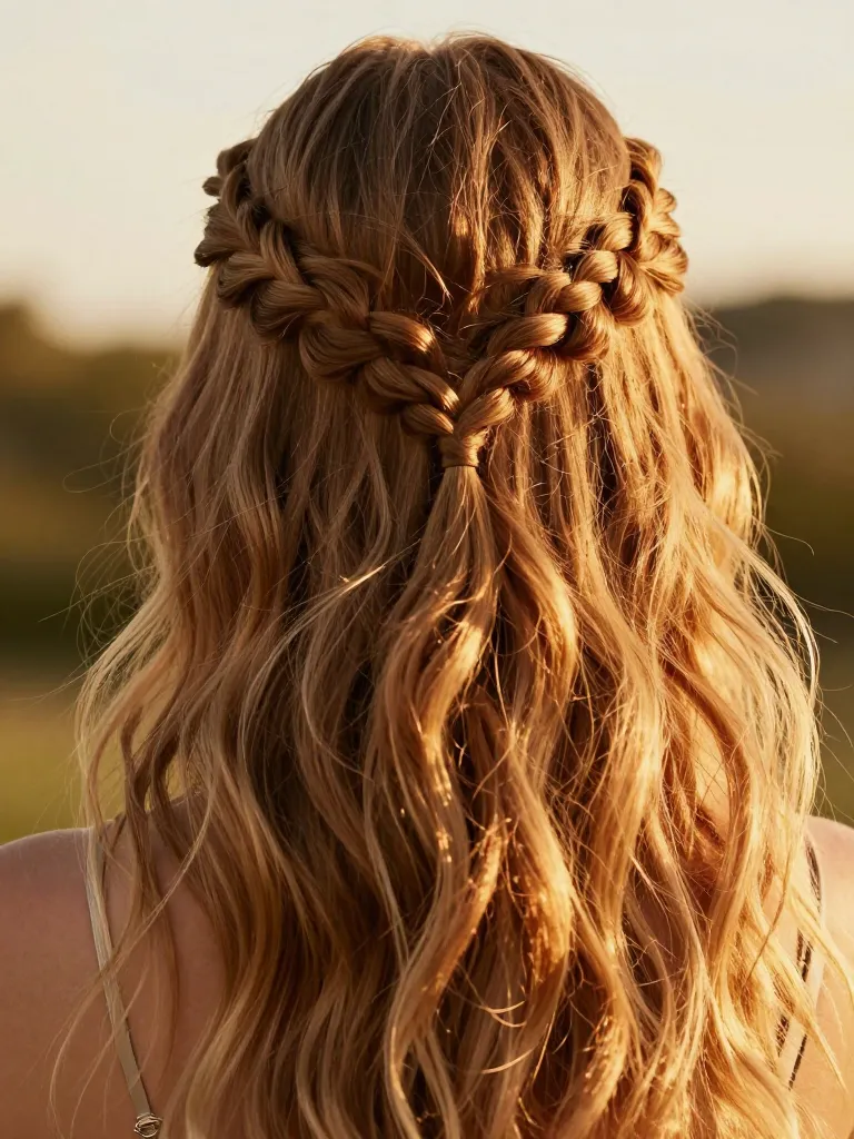The Half Up Braided Crown