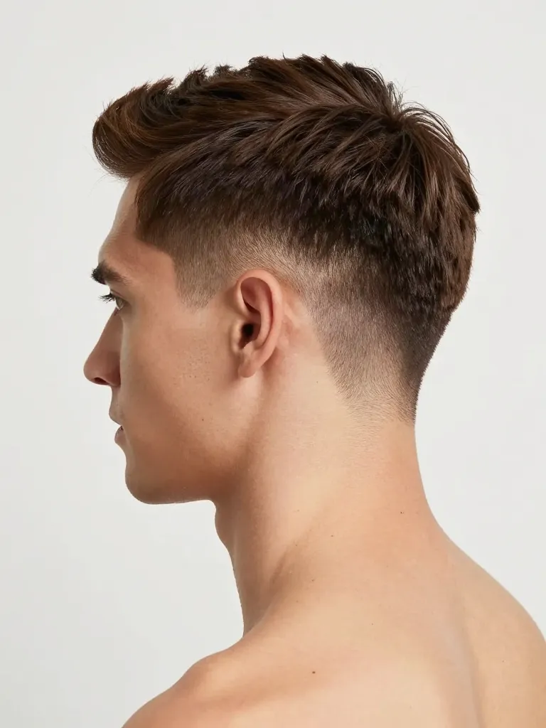 3. The Tapered Neckline Fade