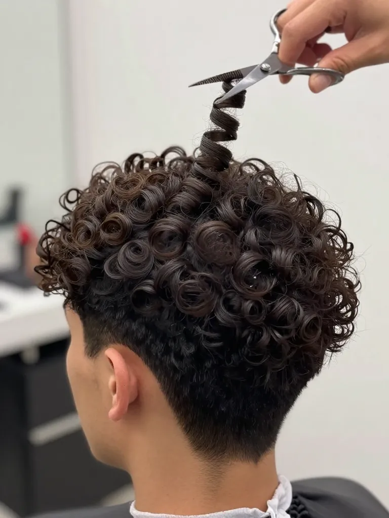 Step 2: Establish the Length with the Longest Curl First