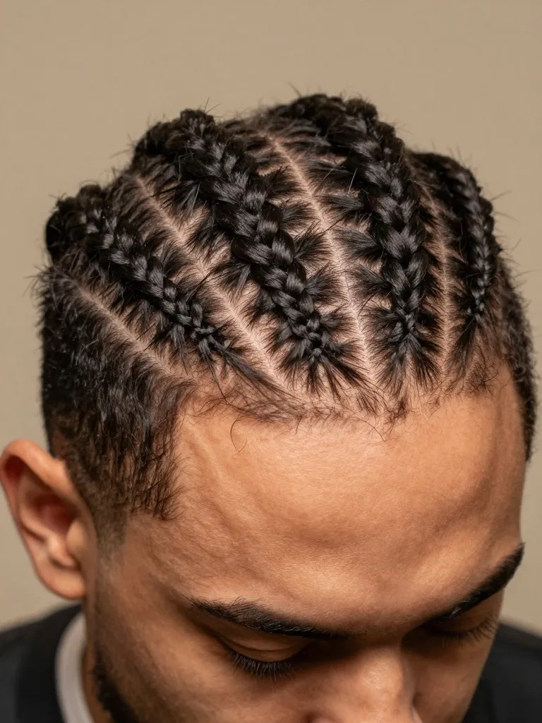 Step 2: Cornrow the Sides