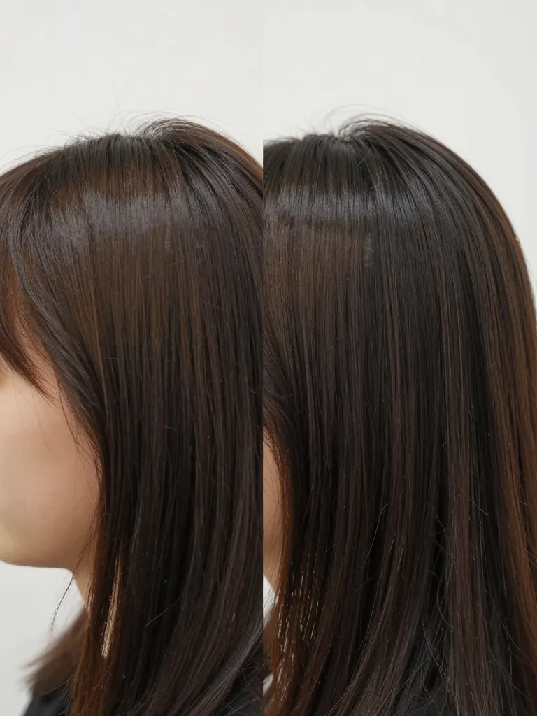 Crown gradient comparison: fresh cut vs 4 weeks of growth