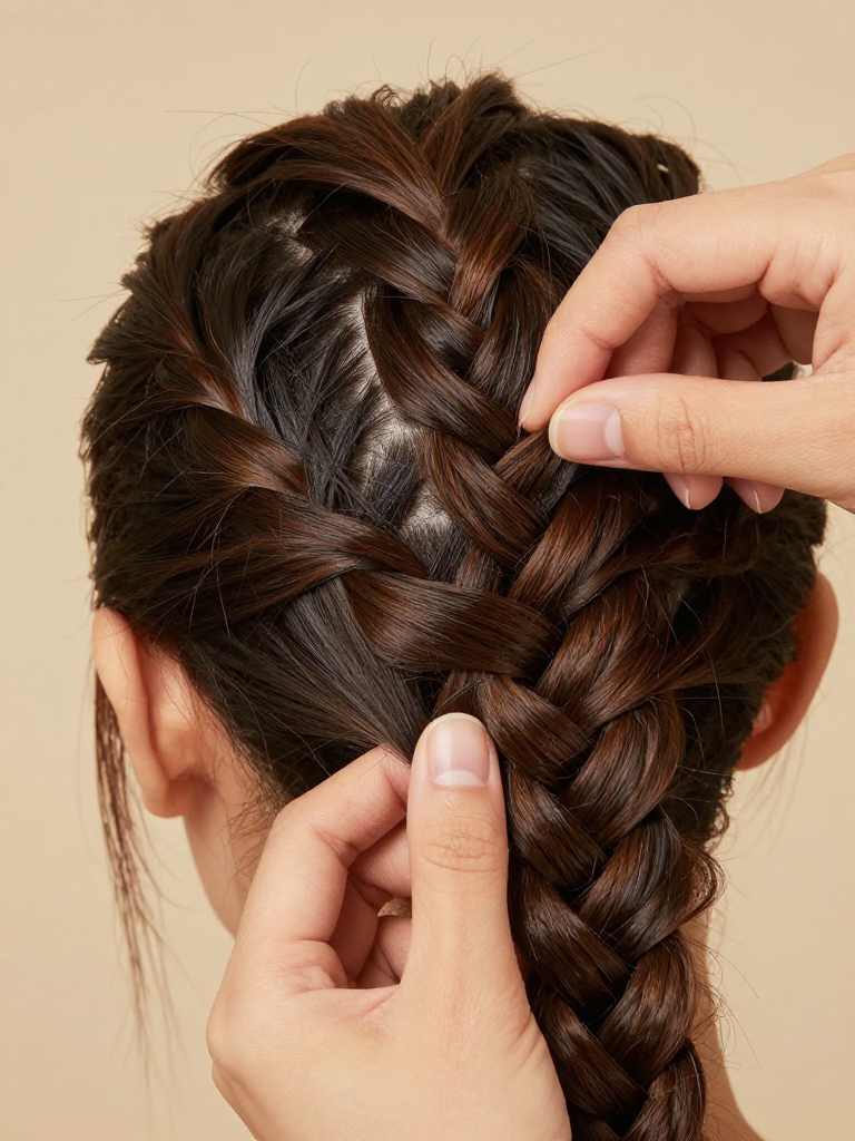 Step 3: Braid the First Row