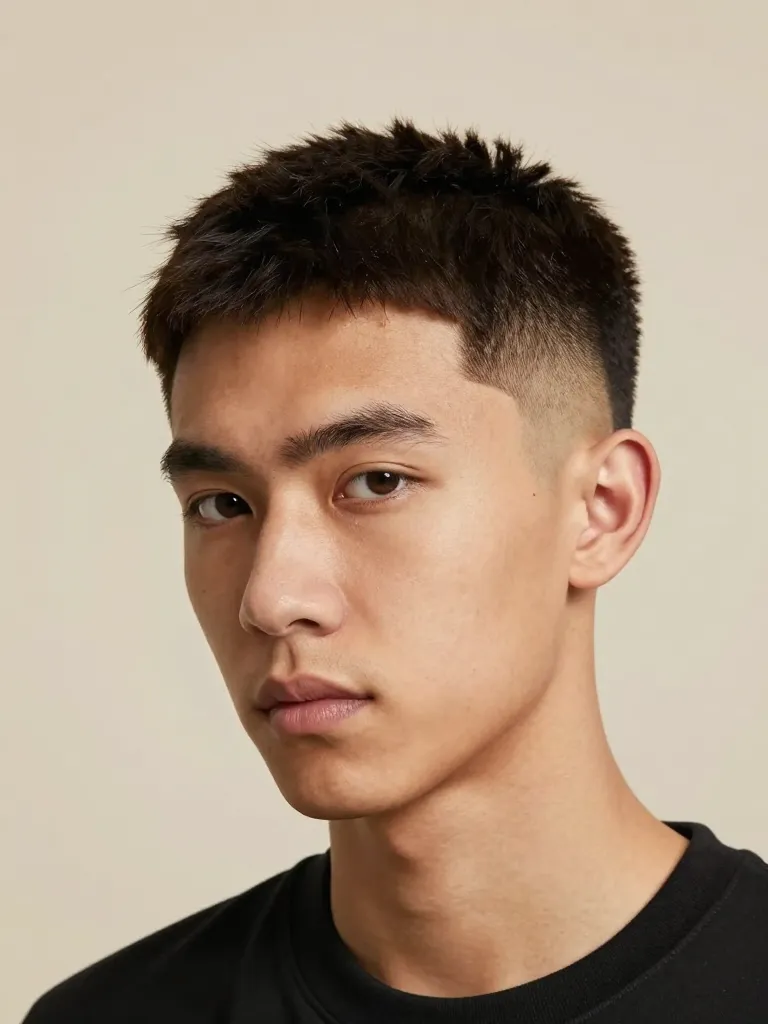 1. The Textured Crop with Skin Fade