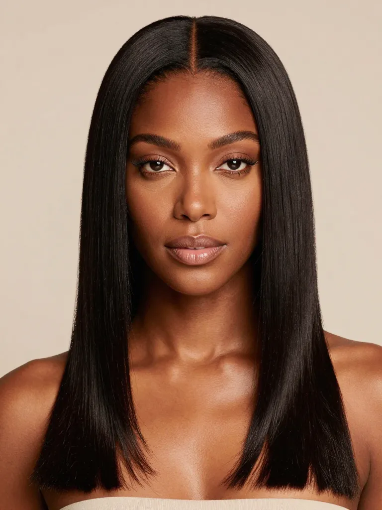 The Sleek Middle Part Quick Weave