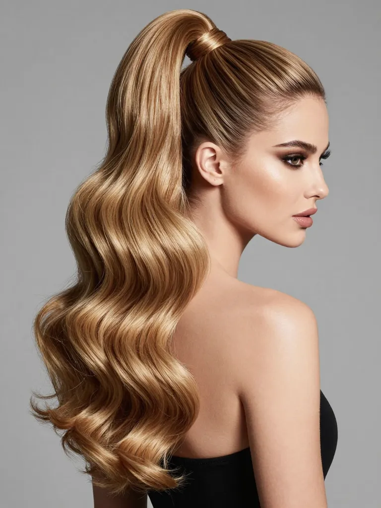 The Wavy Ponytail Quick Weave