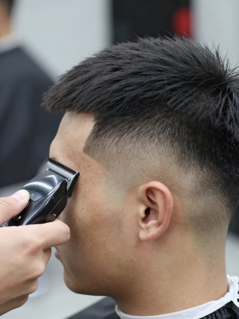 Building the skin fade gradient with progressive clipper guards