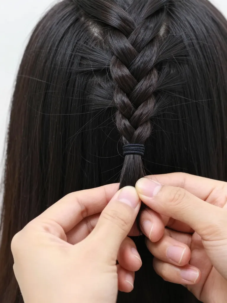 Step 3: Feed In Synthetic Hair — The Taper Build