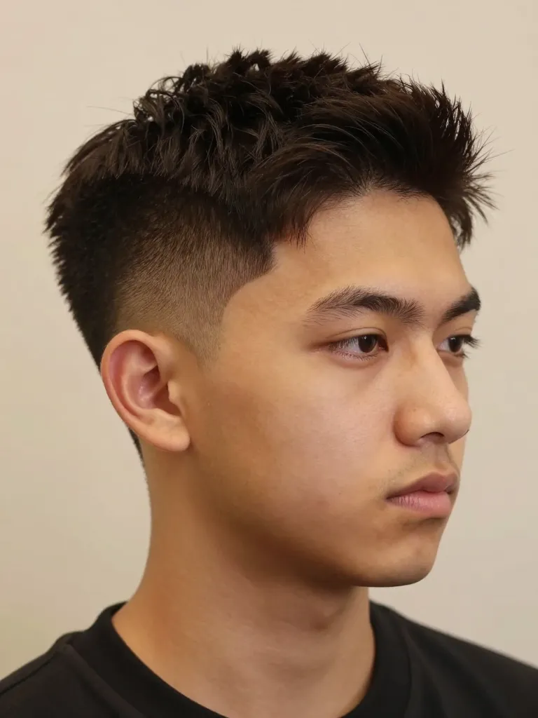 Finished taper fade haircut with clean edges and natural-length sides