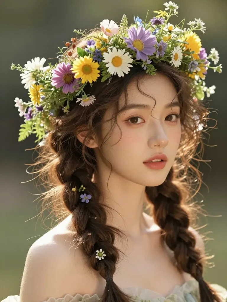 Step 1: The Messy Flower Crown