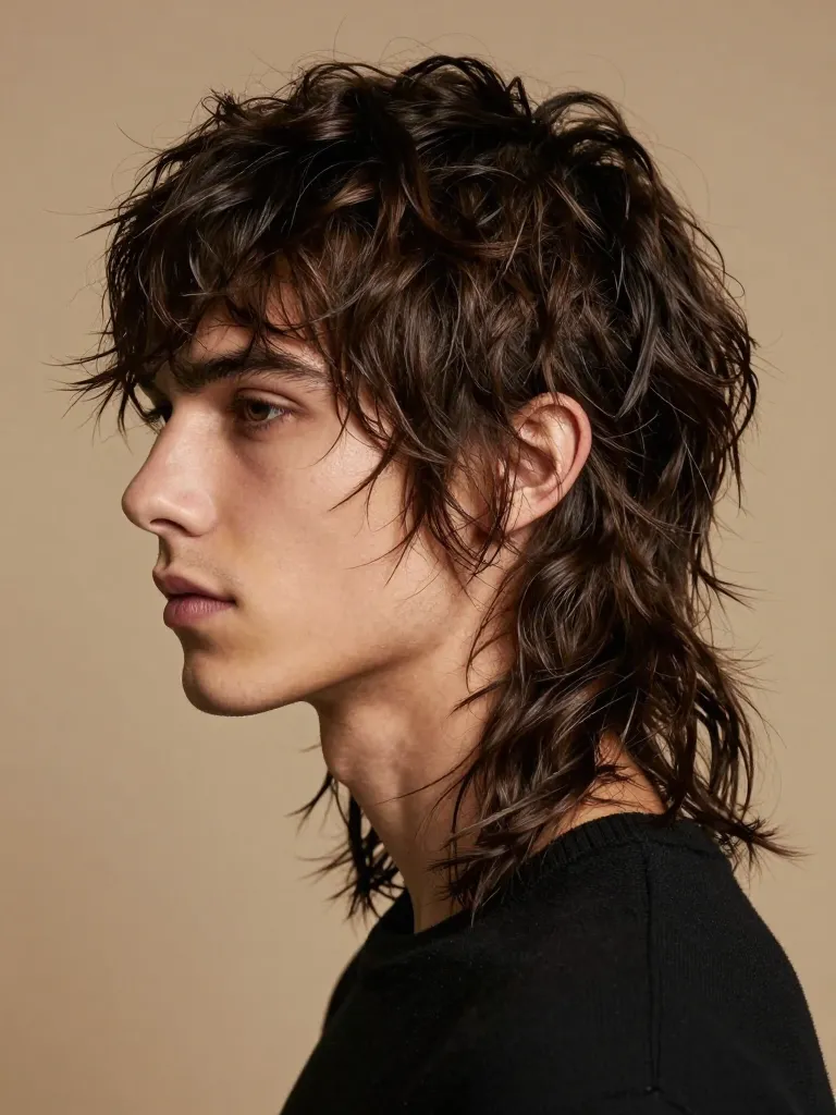 Step 5: Style for Effortless Chaos - The Wolf Cut for Men