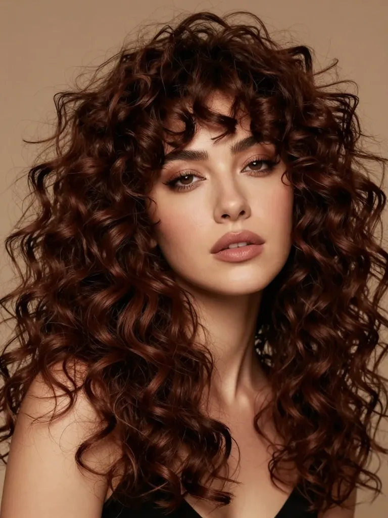 3. The Curly Wolf Cut